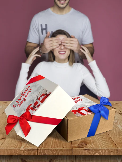 Allure Gift Коробка подарочная новый год, белый, фото 6