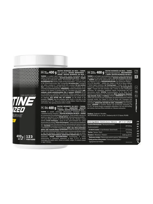 Trec Nutrition Креатин Таурин для силы Creatine Micronized Taurine 400 гр, 400 г, фото 2
