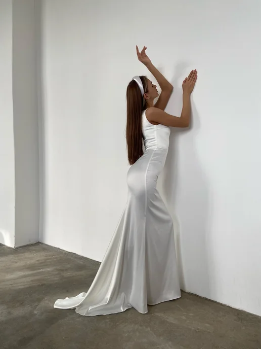 OZEROVA Wedding Dress Свадебное платье длинное, белый, фото 4