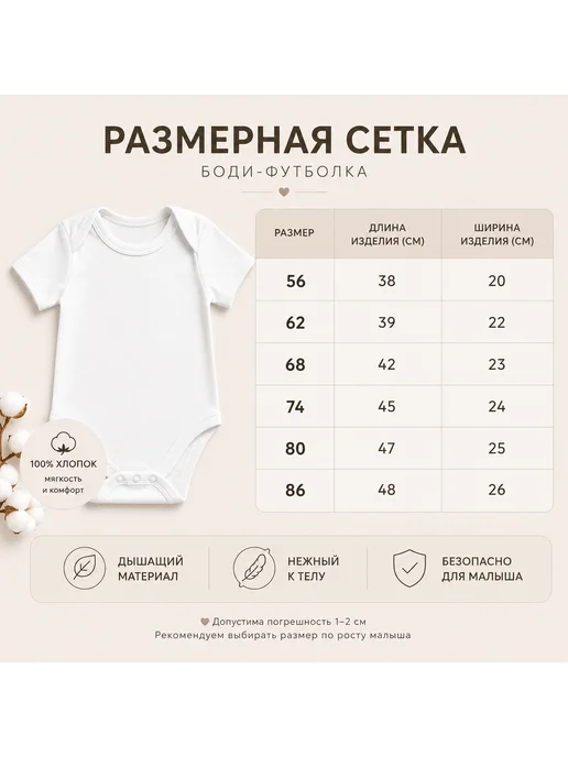 Malish_TA Боди для новорожденных, белый, фото 2