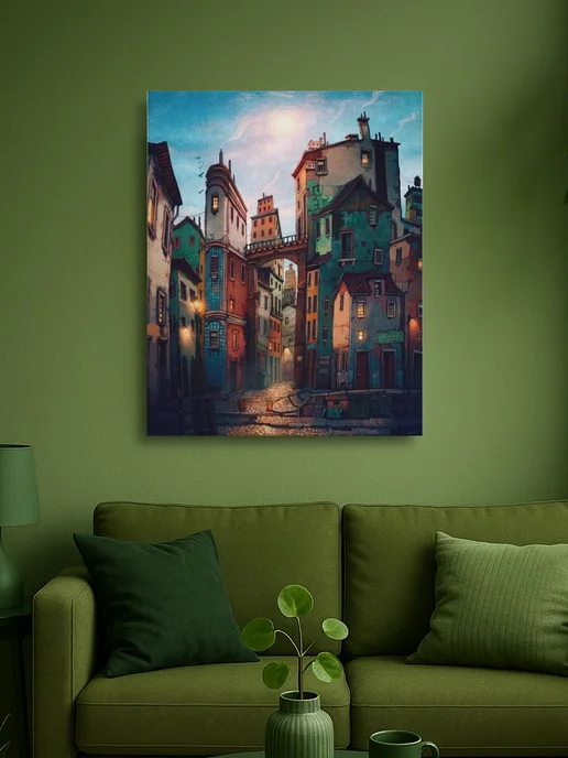 АртКод Картина на холсте 40 x 50 архитектура Италия, 30x40, фото 2