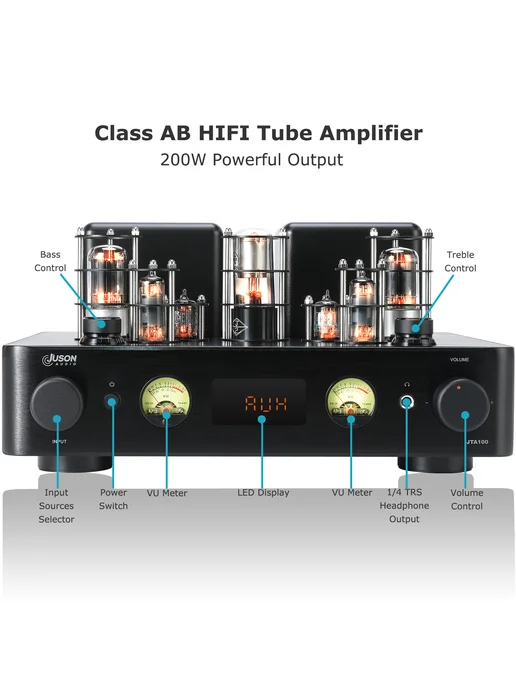 JUSONAUDIO Гибридный ламповый усилитель Juson Audio JTA100,200Вт новая, 100,2 Вт, фото 4