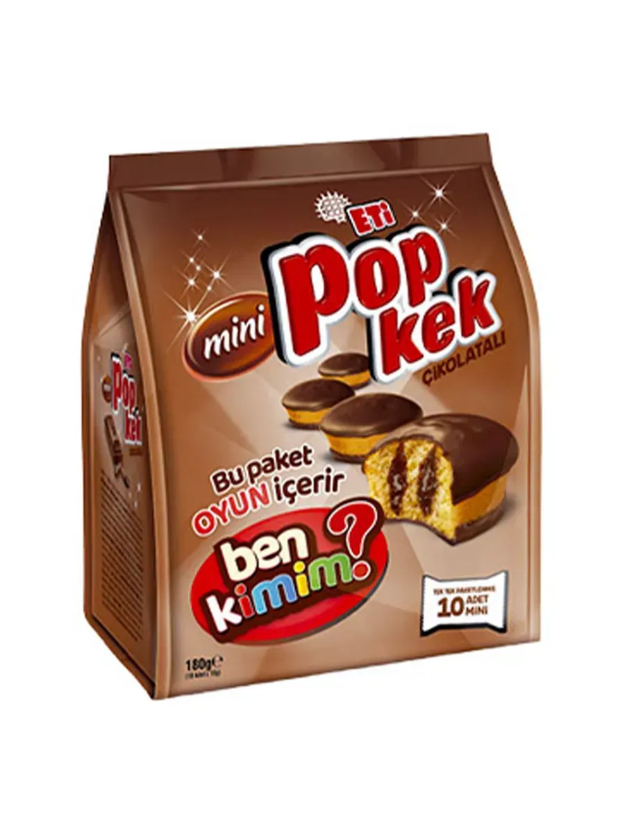 Кексы "ПОП КЕК" с шоколадным кремом (10*18гр), 180гр