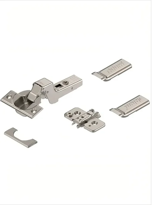 Blum Петля мебельная 110° вкладная с пружиной с планкой 0 мм, серый, фото 2