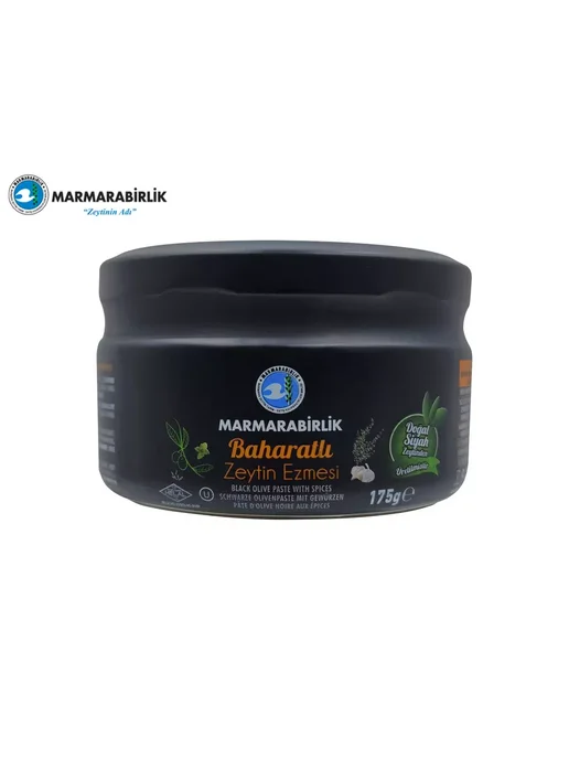 Marmarabirlik Паста из черных оливок со специями, 340гр, 175 г