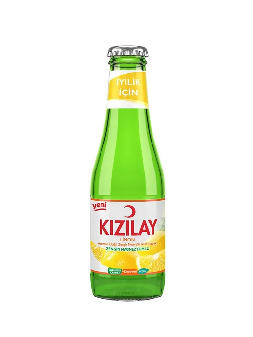 KIZILAY Минеральная вода газированная (лимонная), 6шт*200мл.(Kiz), 6 шт, 200 мл, фото 4