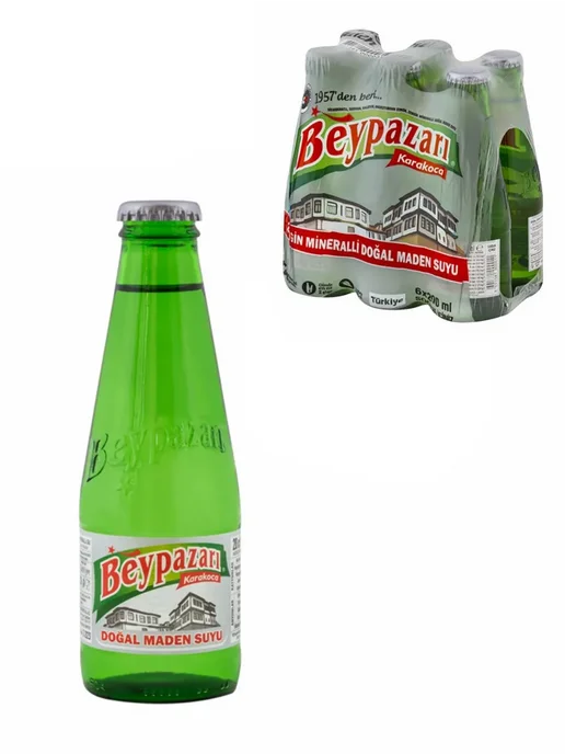 BEYPAZARI Минеральная вода газированная (классическая),6шт*200мл(Bey), 6 шт, 200 мл, фото 2