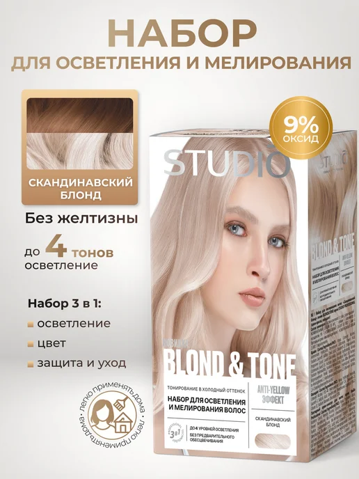 Essem Hair Studio Professional Набор для мелирования и осветления волос, краска осветлитель, вариант