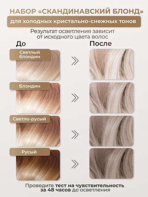 Essem Hair Studio Professional Набор для мелирования и осветления волос, краска осветлитель, вариант, фото 3