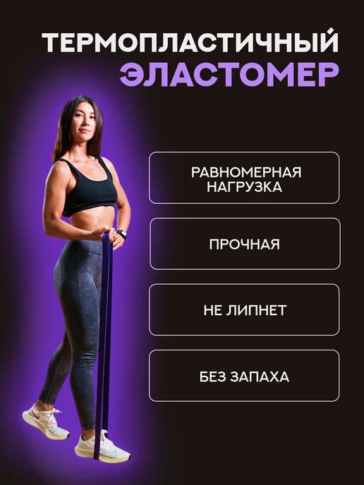 Start Up Резинка для фитнеса и подтягивания на турник, фиолетовый, фото 2