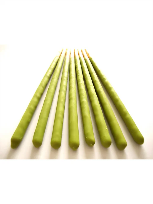 Pocky Поки шоколадные палочки зеленый чай, зеленый, фото 2