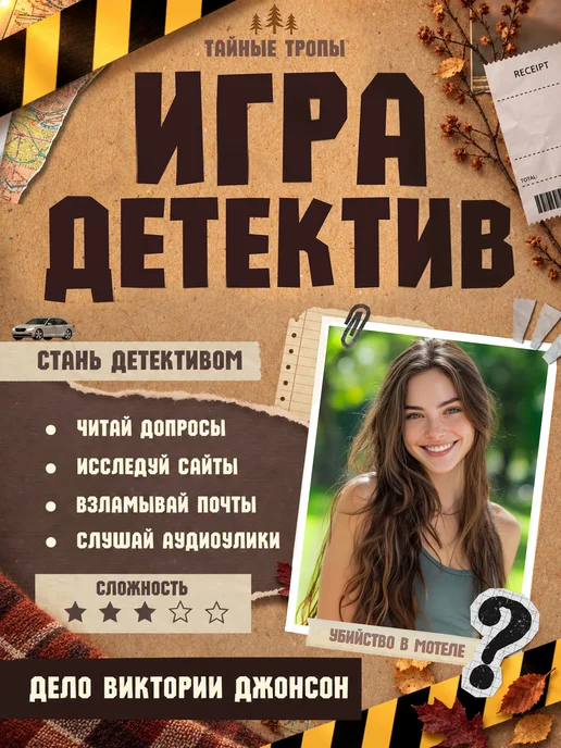 Тайные тропы Настольная детективная игра для компании для всей семьи, вариант