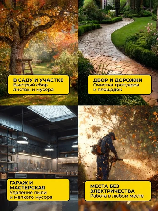 Воздуходувка аккумуляторная мощная садовая CB-20/2Li EA+ — фото 4
