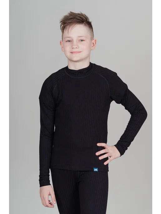 NORDSKI Комплект спортивного термобелья Jr Active Pro black детское, черный, фото 3