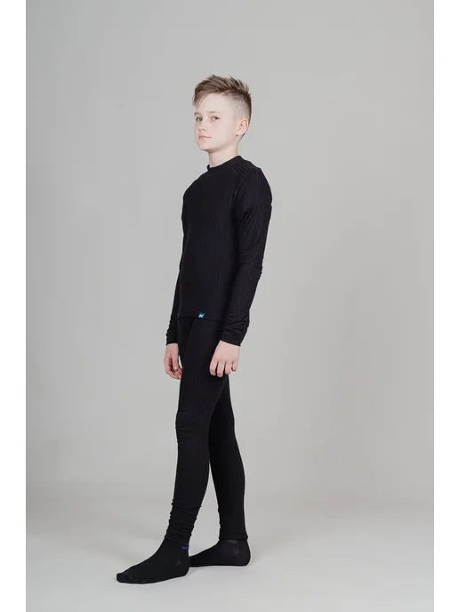 NORDSKI Комплект спортивного термобелья Jr Active Pro black детское, черный, фото 5
