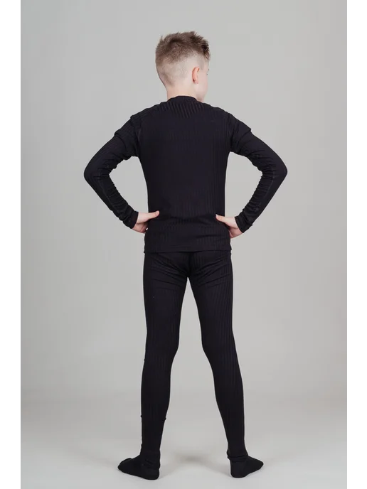 NORDSKI Комплект спортивного термобелья Jr Active Pro black детское, черный, фото 6