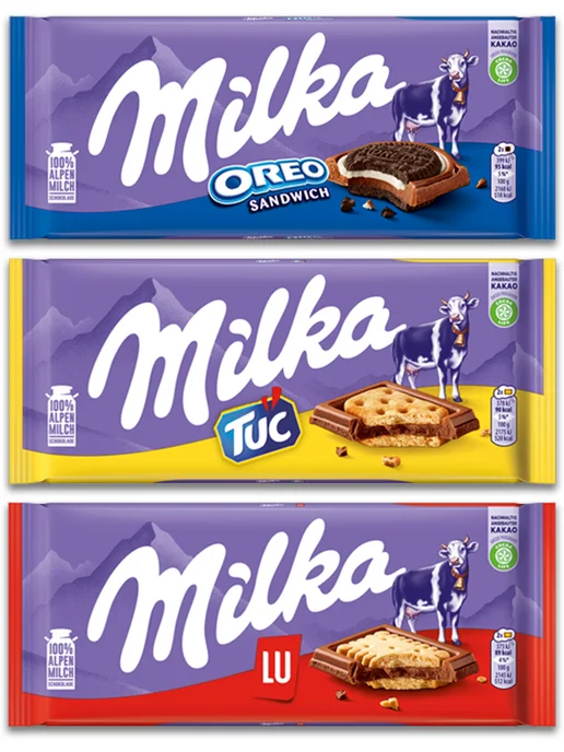 milka Молочный шоколад Милка с печеньем Tuc, Oreo, LU, 3 шт, фото 2