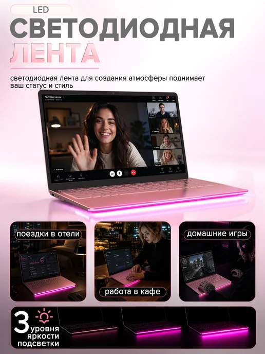 Ноутбук для учебы и работы игровой 15.6"16GB DDR4, SSD 256GB, 16 ГБ, 512 ГБ, фото 3