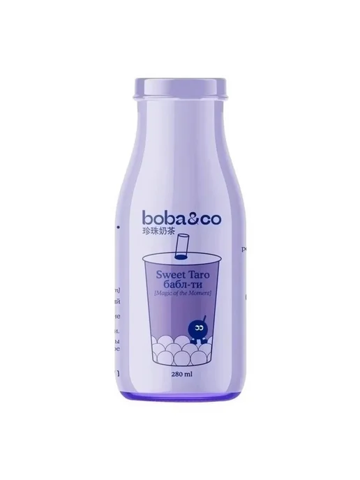 Холодный чай Boba&Co Bubble tea Matcha 280 мл*4шт стекло, 4 шт