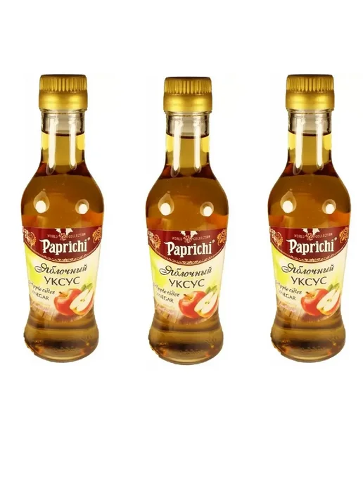 Paprichi Уксус яблочный, 220 мл, 220 мл, 3 шт