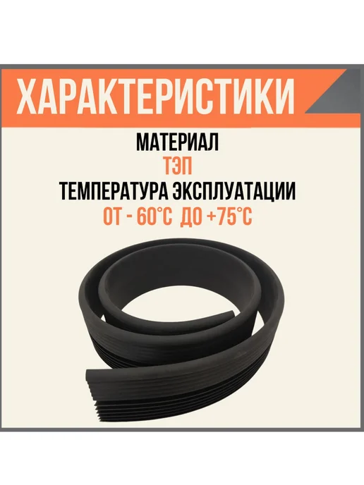 FormeTu-StPlast Уплотнитель для водосточного желоба, 1 метр, 2 м, фото 2