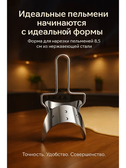 GJ25 Формочка для нарезки теста пельмени, серый, фото 2