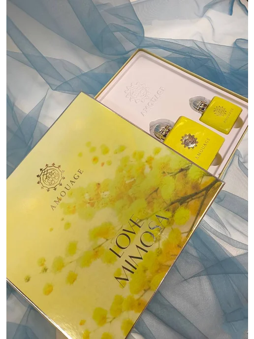 Подарочный набор духи Amouage Love Mimosa 3 в 1 женские, 3 шт