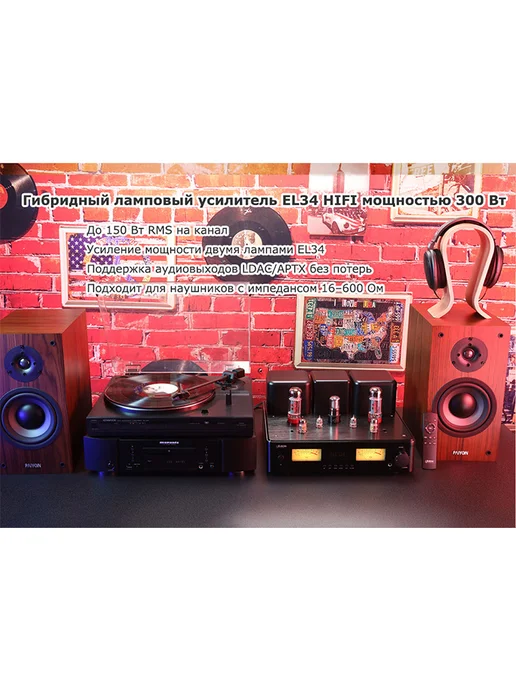 JUSONAUDIO Ламповый усилитель Juson Audio JTA200 мощностью 300 Вт, 300 Вт, фото 4