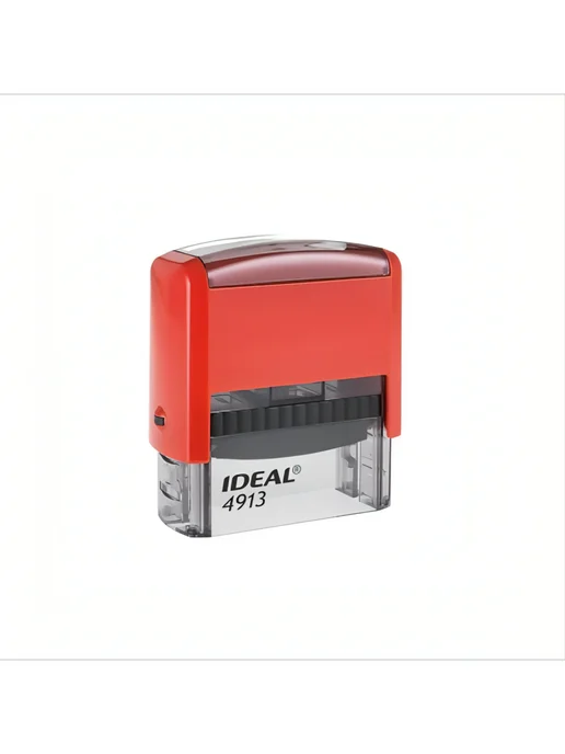 IDEAL by Trodat 4913 автоматическая оснастка для штампа 58х22 мм темно-синяя, красный