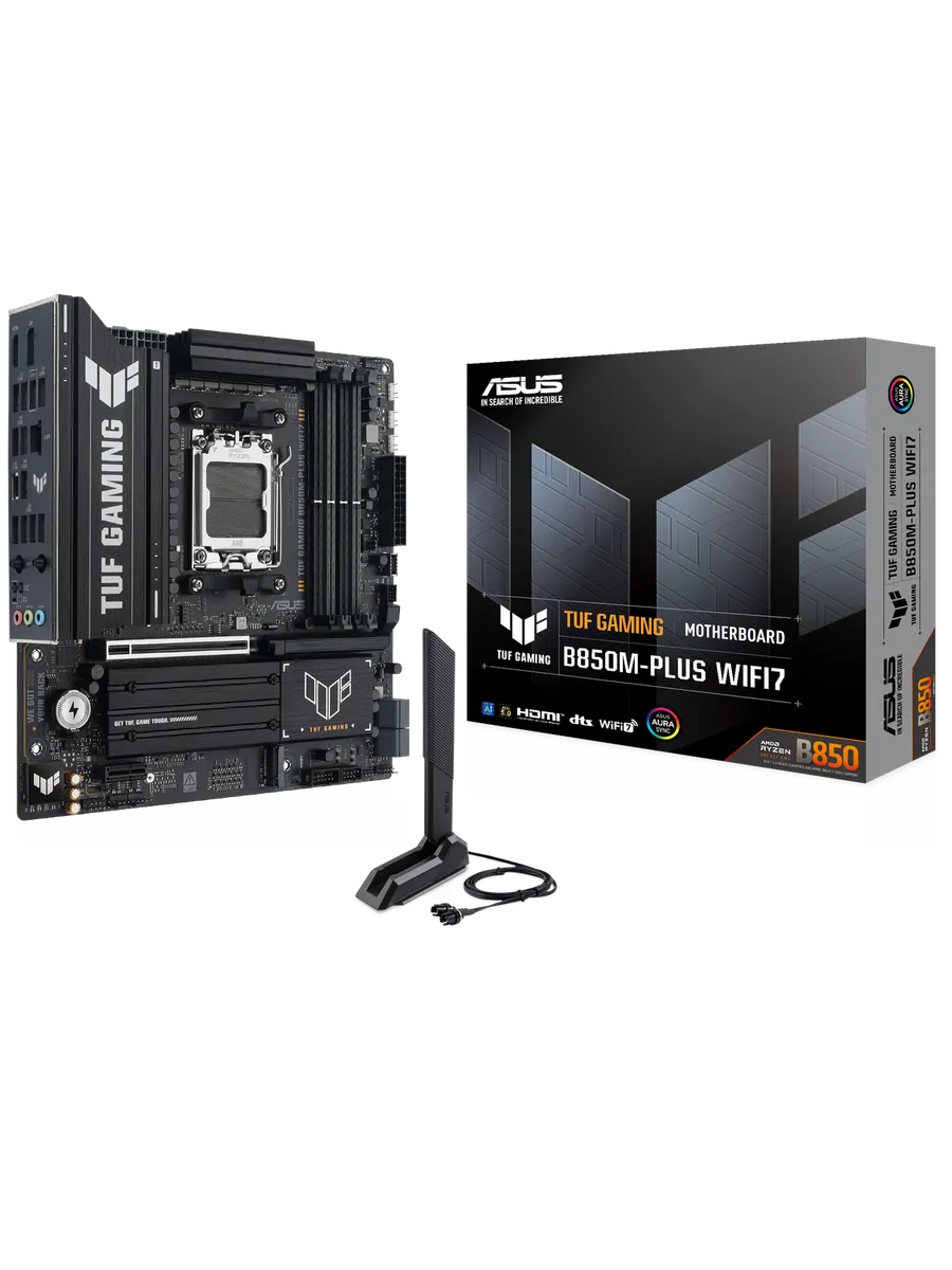 Asus Материнская плата TUF GAMING B850M-PLUS WIFI7 AM5 AMD B850 m