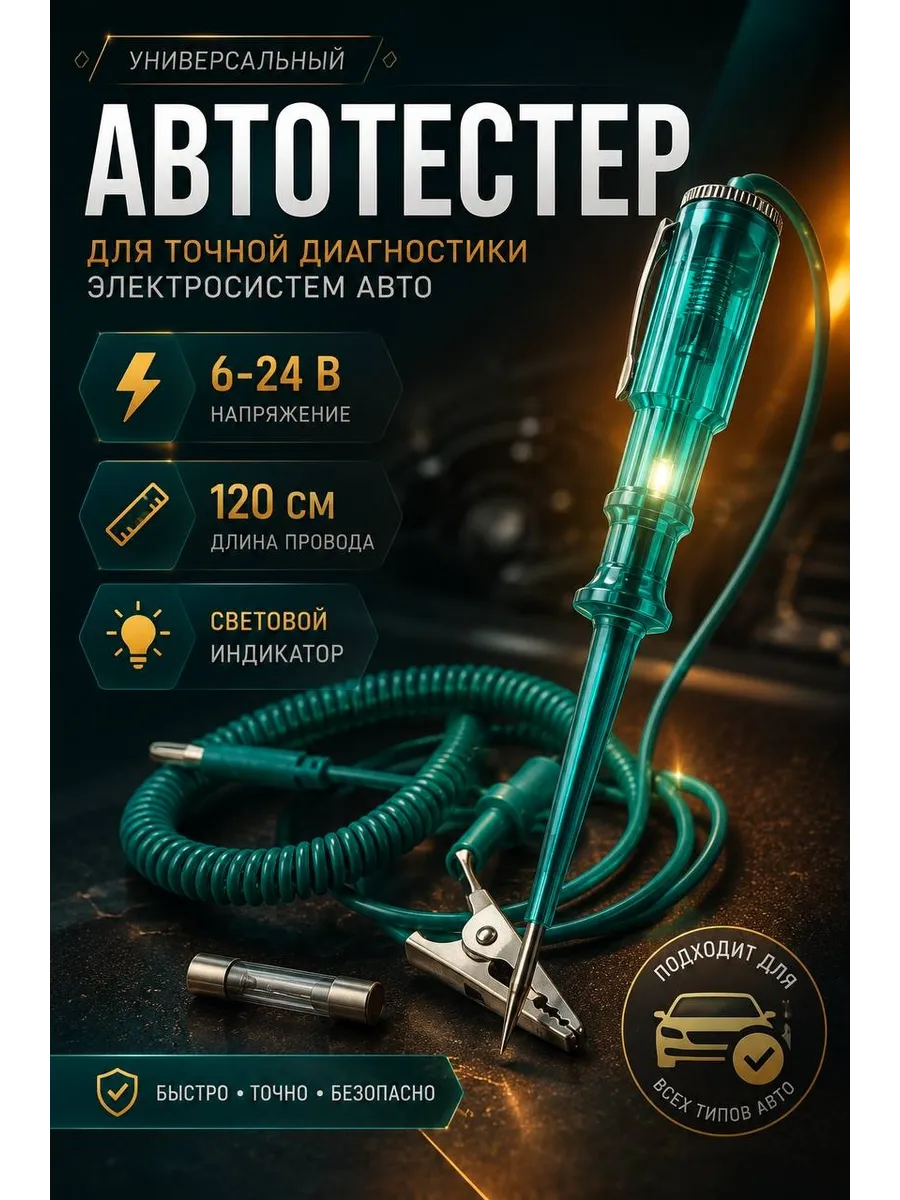 Автотестер автомобильный 12-24v Контролька авто