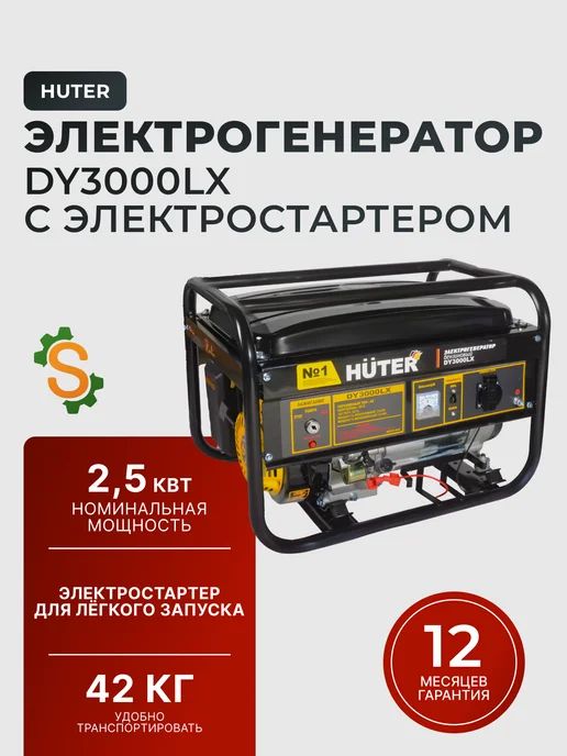 Бензиновый генератор 2,5 квт DY3000LX