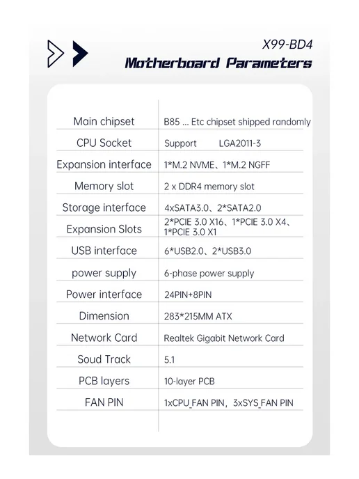 Huananzhi Материнская плата с процессором X99 BD4 Xeon E5 2697V4 64G, 64 г, фото 2