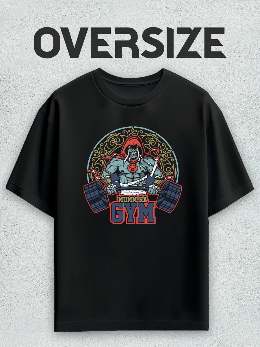Футболка оверсайз с принтом Mumm-Ra для спортзала