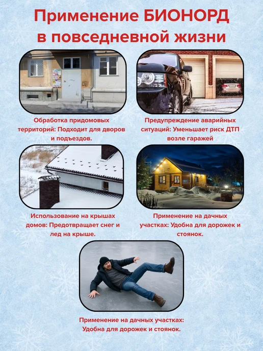 BIONORD Бионорд противогололедный реагент, 23 кг, 23 кг, фото 3