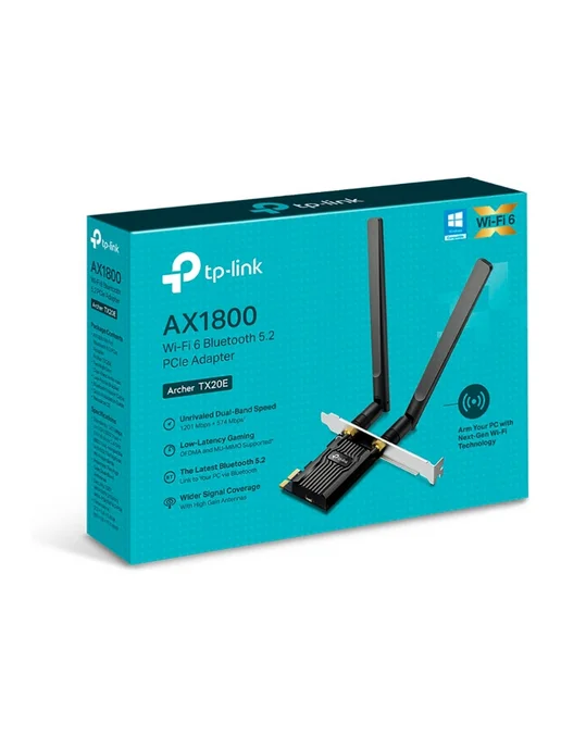 TP-link Wi-Fi адаптер Archer TX20E, черный, фото 3