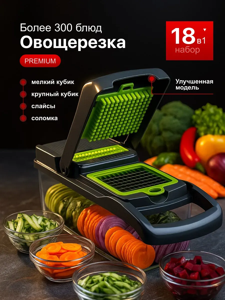 Терка для овощей и фруктов ручная для кухни
