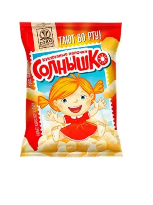 СОЮЗПИЩЕПРОМ Палочки кукурузные Солнышко 70 г, 4 уп, 70 г, фото 2