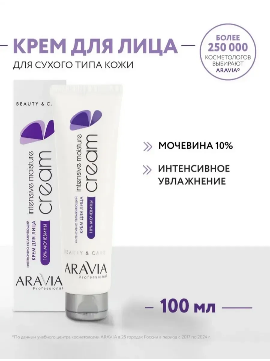 Крем для лица интенсивно увлажняющий с мочевиной, 100 мл