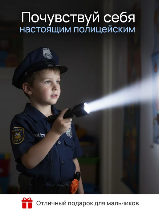 Рыжий кот. Игровой набор полицейского, зеленый, в упаковке 550 г, фото 3