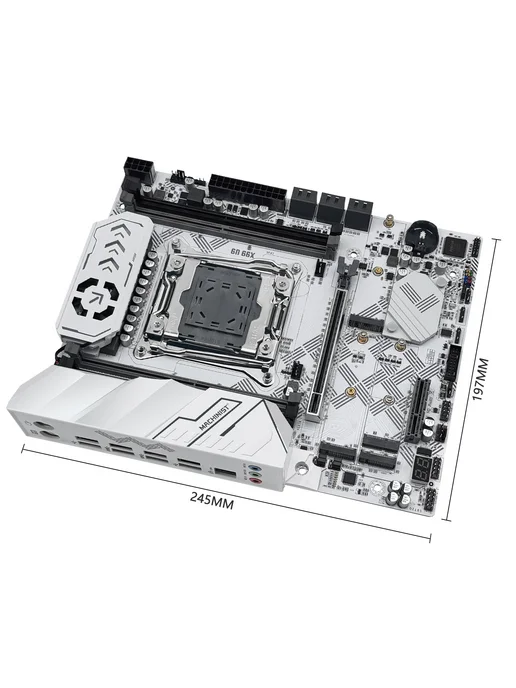 MAHCINIST x99 материнская плата U9 xeon e5 2680 v4 DDR4 tpm2.0 m-atx, белый, фото 2