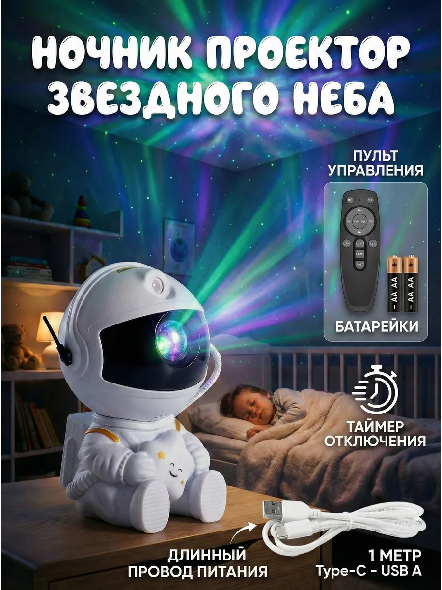 Ночник космонавт проектор звездного неба