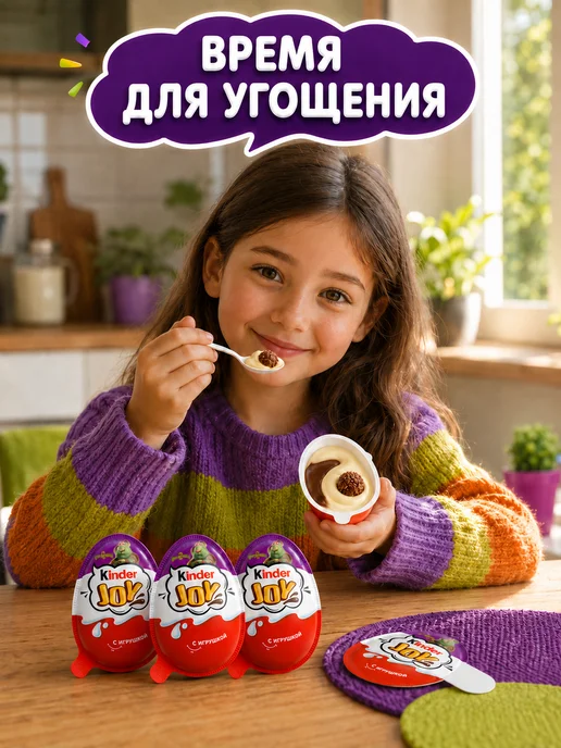 Kinder Joy шоколадные яйца Финник 24 шт, 24 шт, фото 7