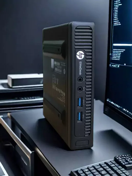 HP Мини-ПК с процессором Intel i3-6100T DDR4 8 G SSD 128 ГБ, 8 г, 128 ГБ, фото 2