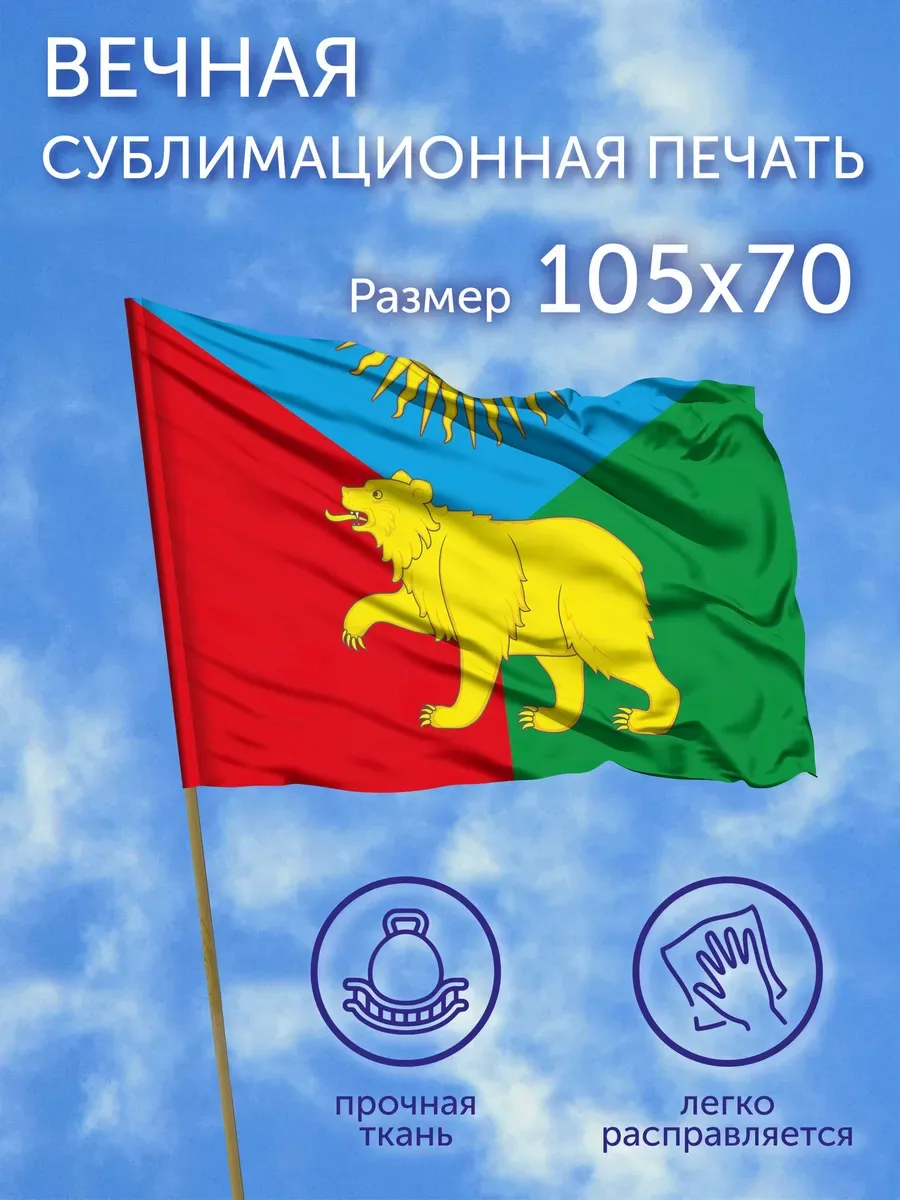 Флаг Бирилюсский район (Красноярский край), 105x70