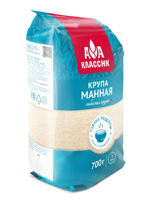 Агро-Альянс Манная крупа Классик 700г, 700 г, фото 2