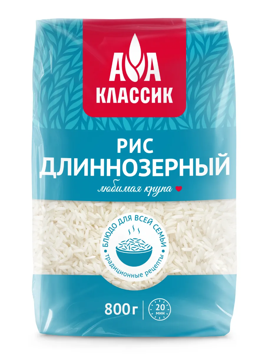 Рис длиннозерный Классик 800г