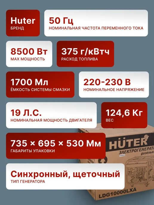 Генератор дизельный 8.5 кВт LDG 10000LXА — фото 2