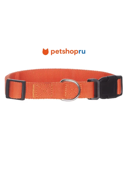 PetShop Ошейник Сити для собак оранжевый 15мм обхват 25-35см Yami, оранжевый, фото 2