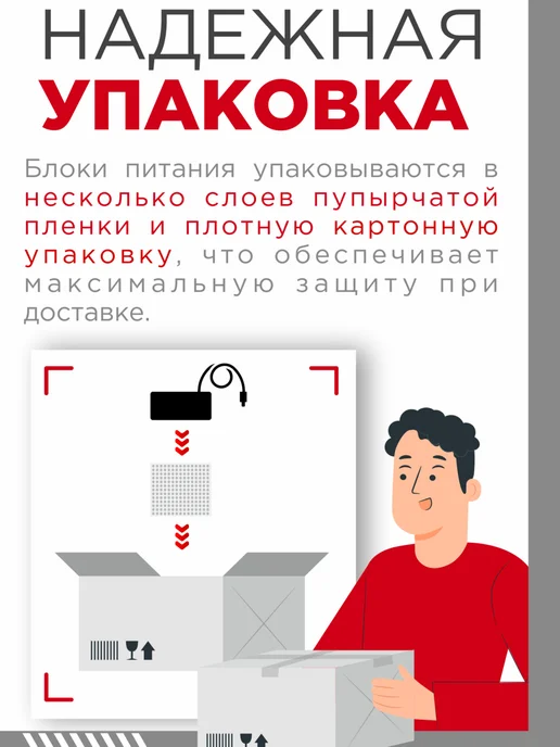 Нет бренда Блок питания для монитора 12V 2A 24W 5.5x2.5 мм черный, 5.5x2.5 мм, 24 Вт, фото 4